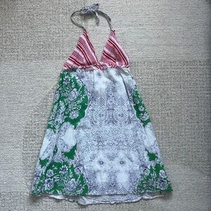 Fred Segal x Blue Plate Halter Printed Dress